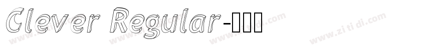 Clever Regular字体转换